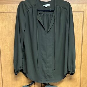 Joan Vass Dark Green Women's Blouse